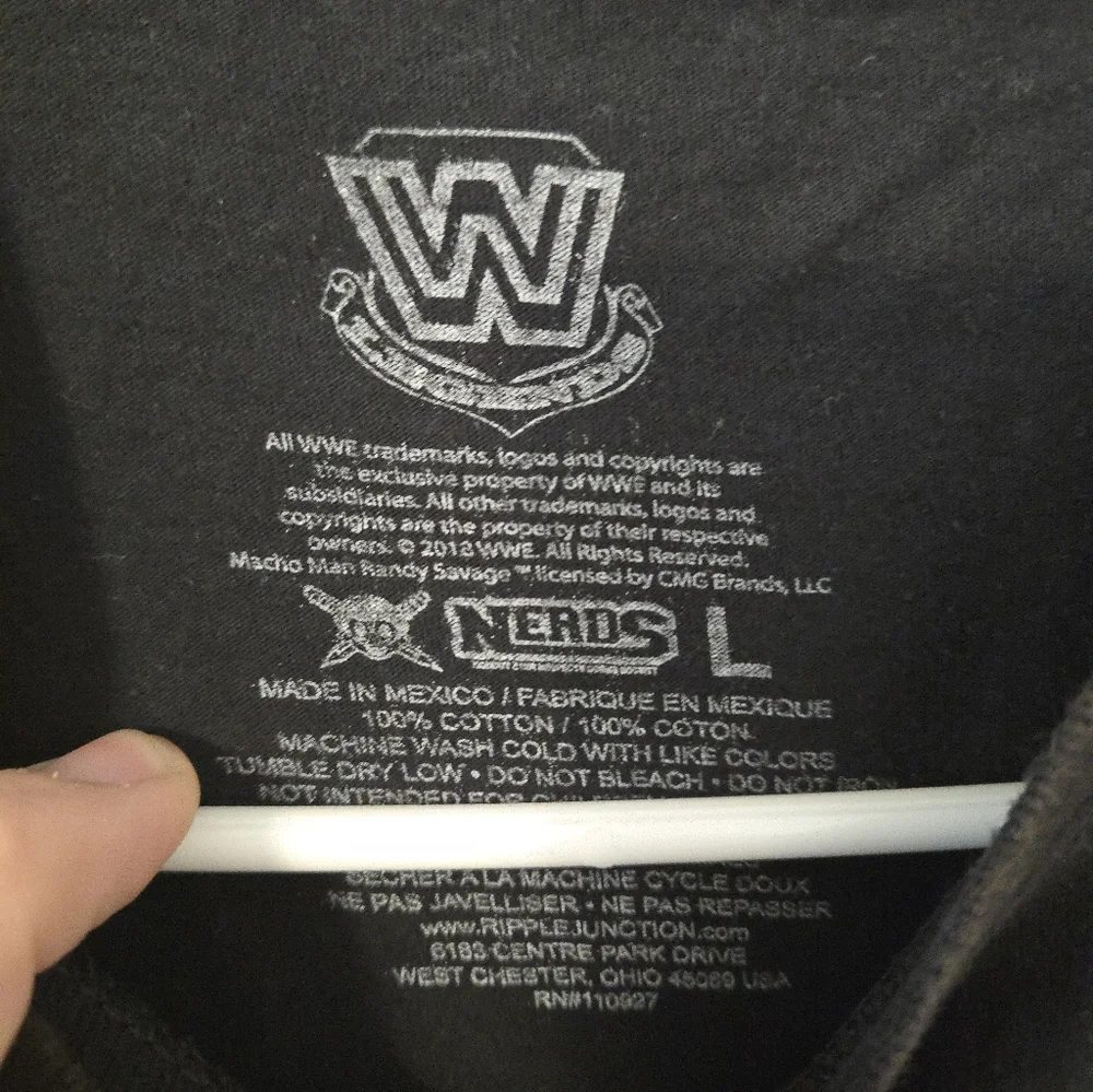 WWE Nerds Macho Man Randy Savage Shirt Mens Large WWF Legends Oh Yeah Dig It Wre - Picture 3 of 6